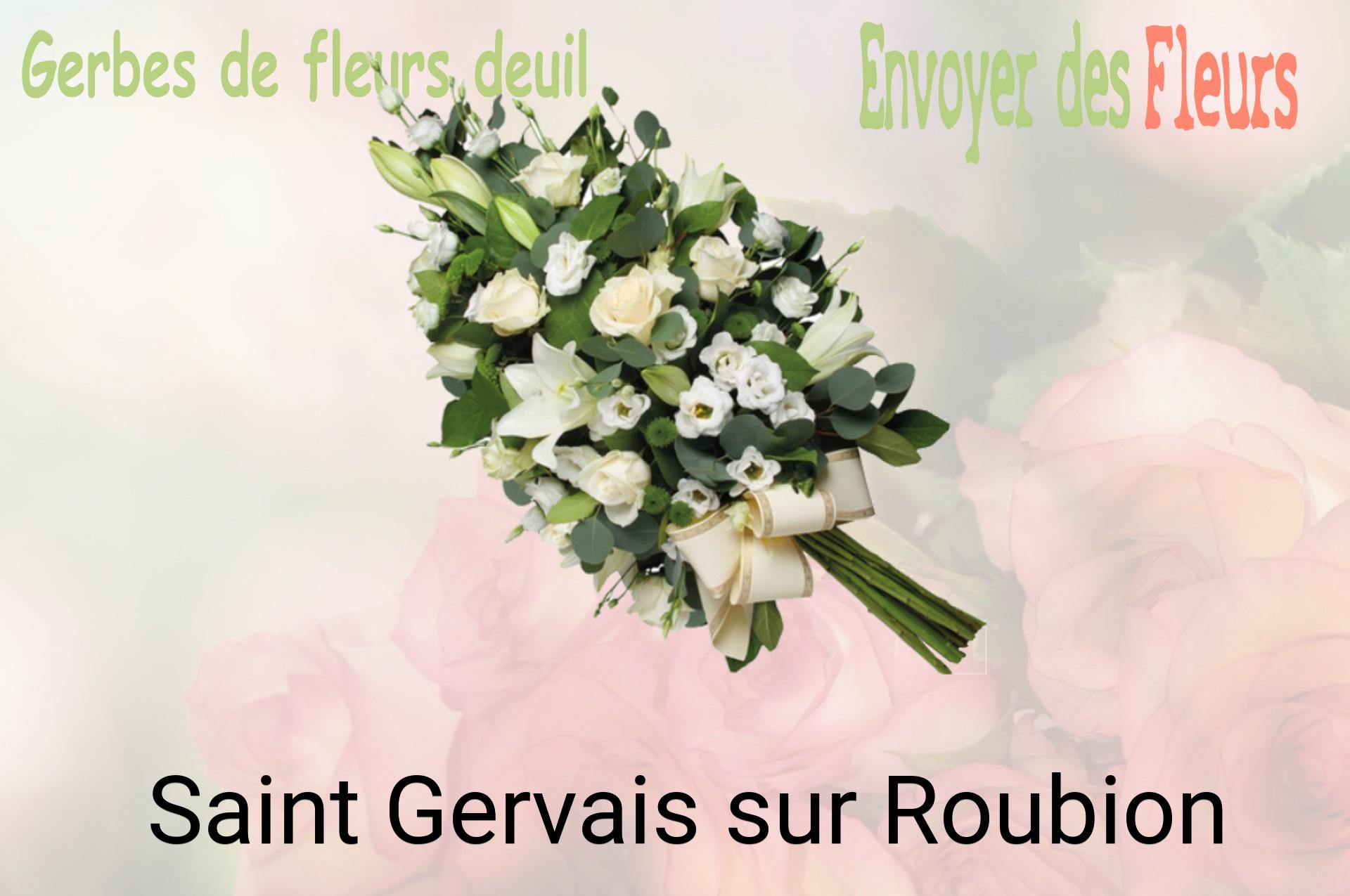 Gerbe de fleurs de deuil livrée à Saint-Gervais-sur-Roubion